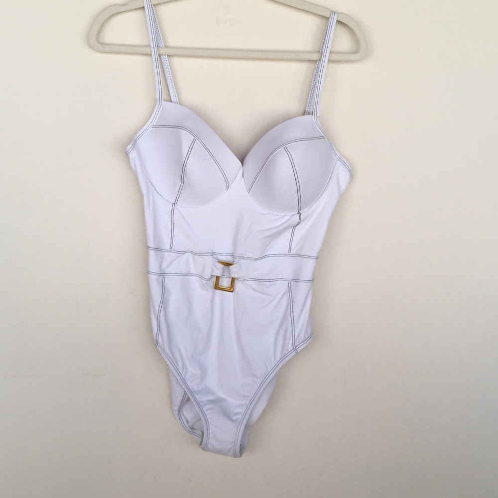 NWT White Corset One Piece - Picture 3 of 6